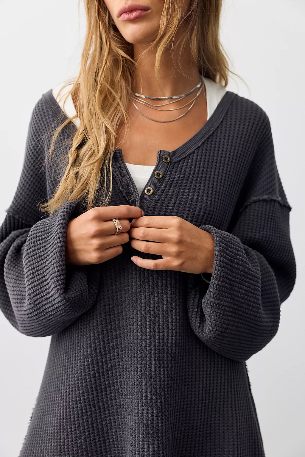 We The Free Montreal Oversized Thermal Henley