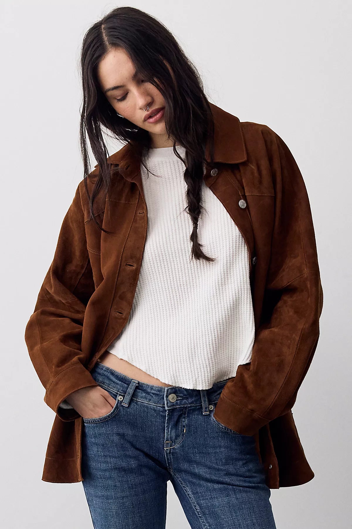 We The Free Starry Eyes Suede Jacket