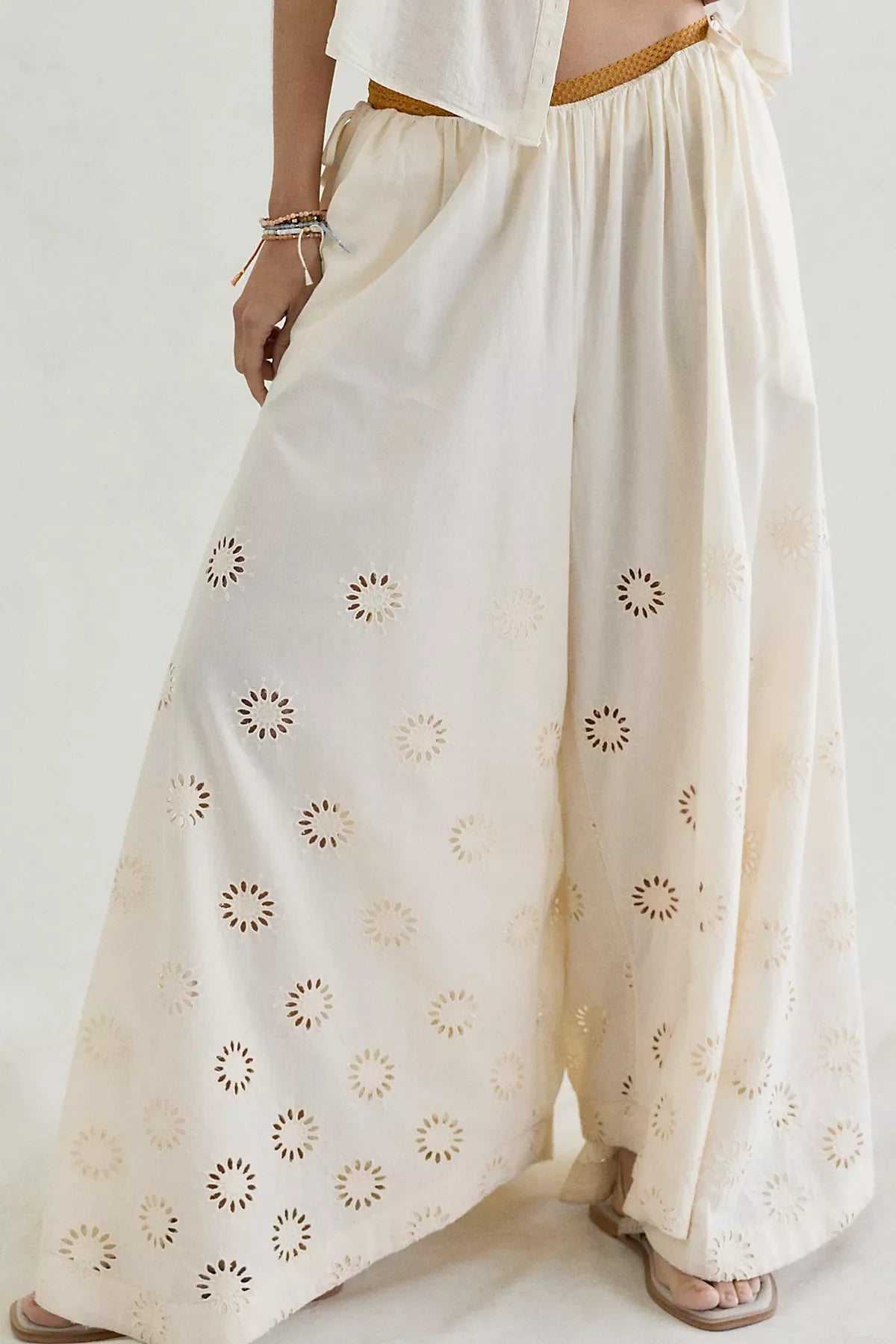 Sweet Serenade Pull-On Wide-Leg Pants
