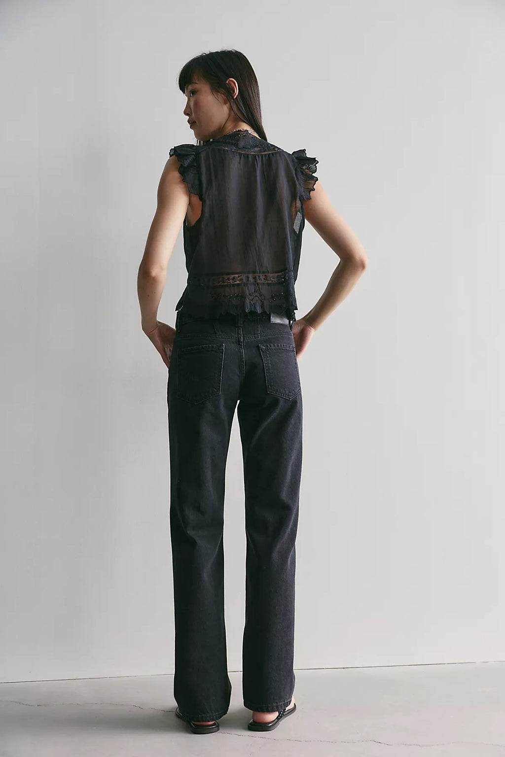 We The Free Luna Mid-Rise Straight Jeans