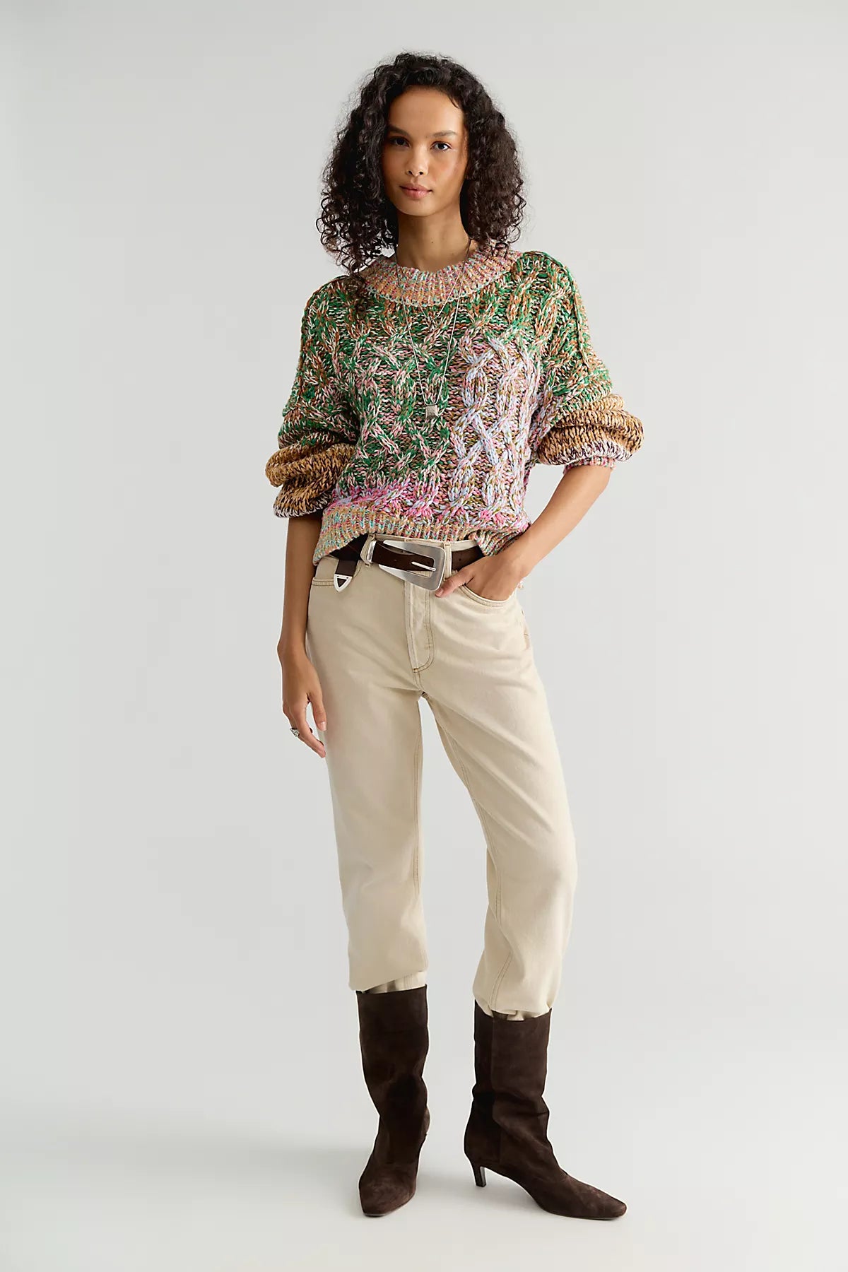 Opal Multicolored Marled Sweater