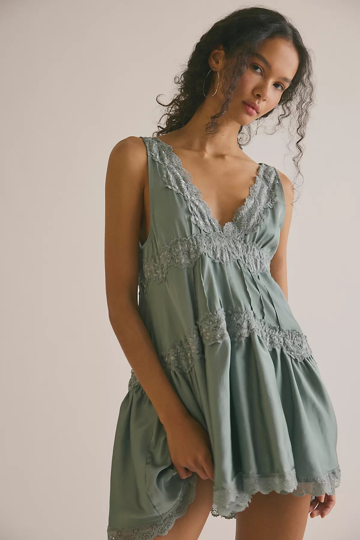 In This Groove Mini Slip Dress
