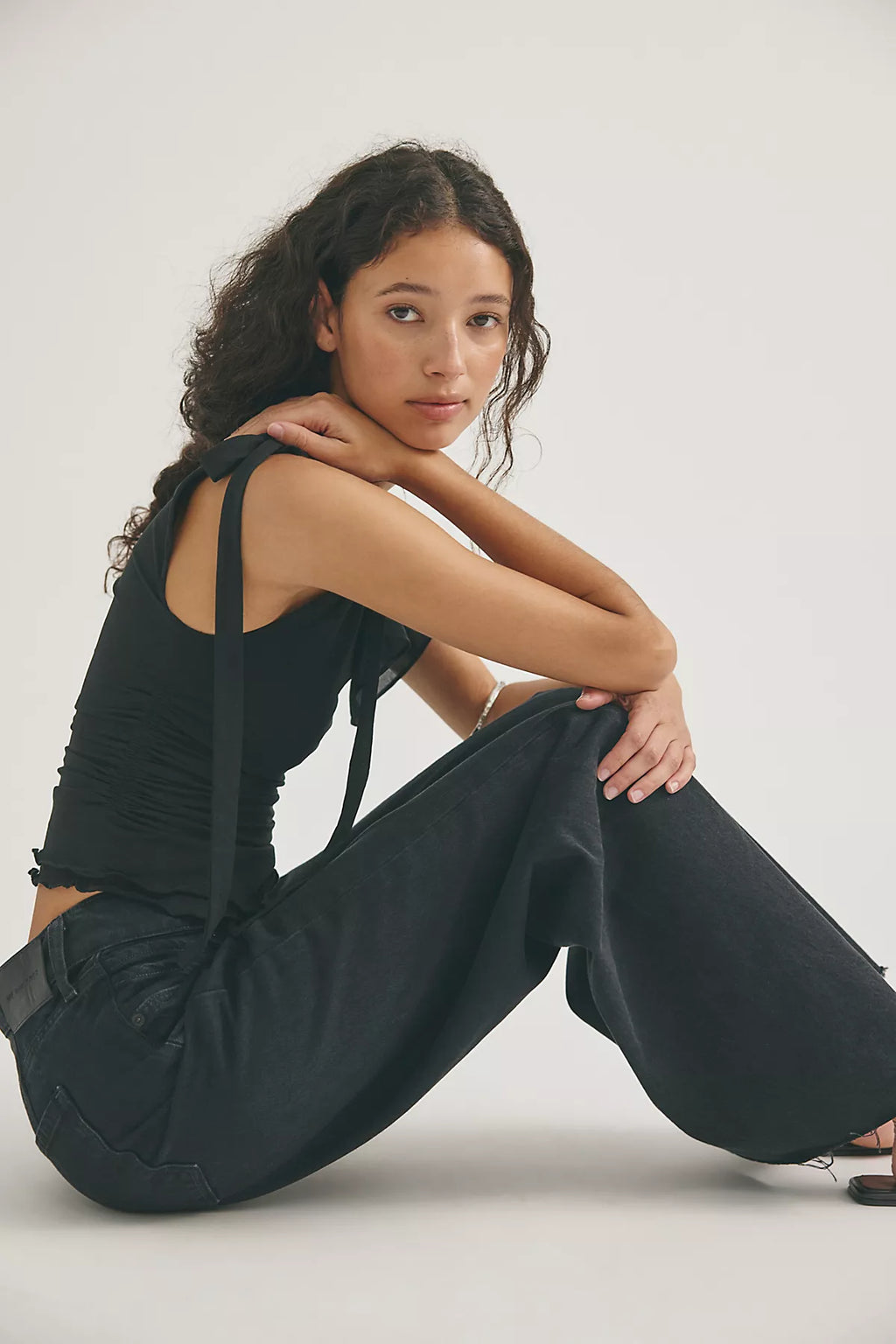We The Free Alter Ego Wide-Leg Twisted Jeans