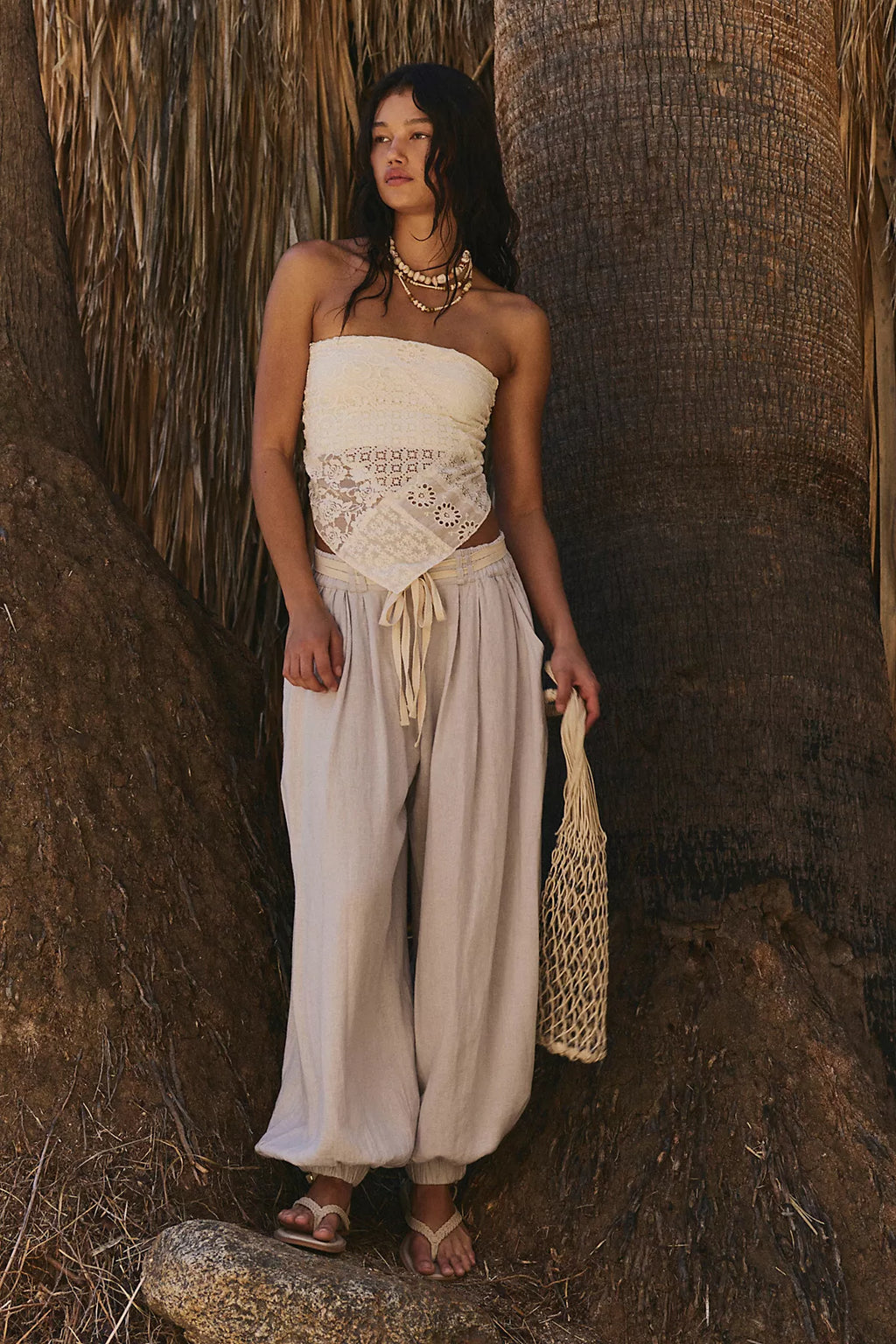 Sandshell Linen Volare Balloon Pants