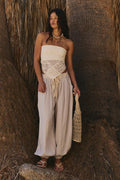 Sandshell Linen Volare Balloon Pants