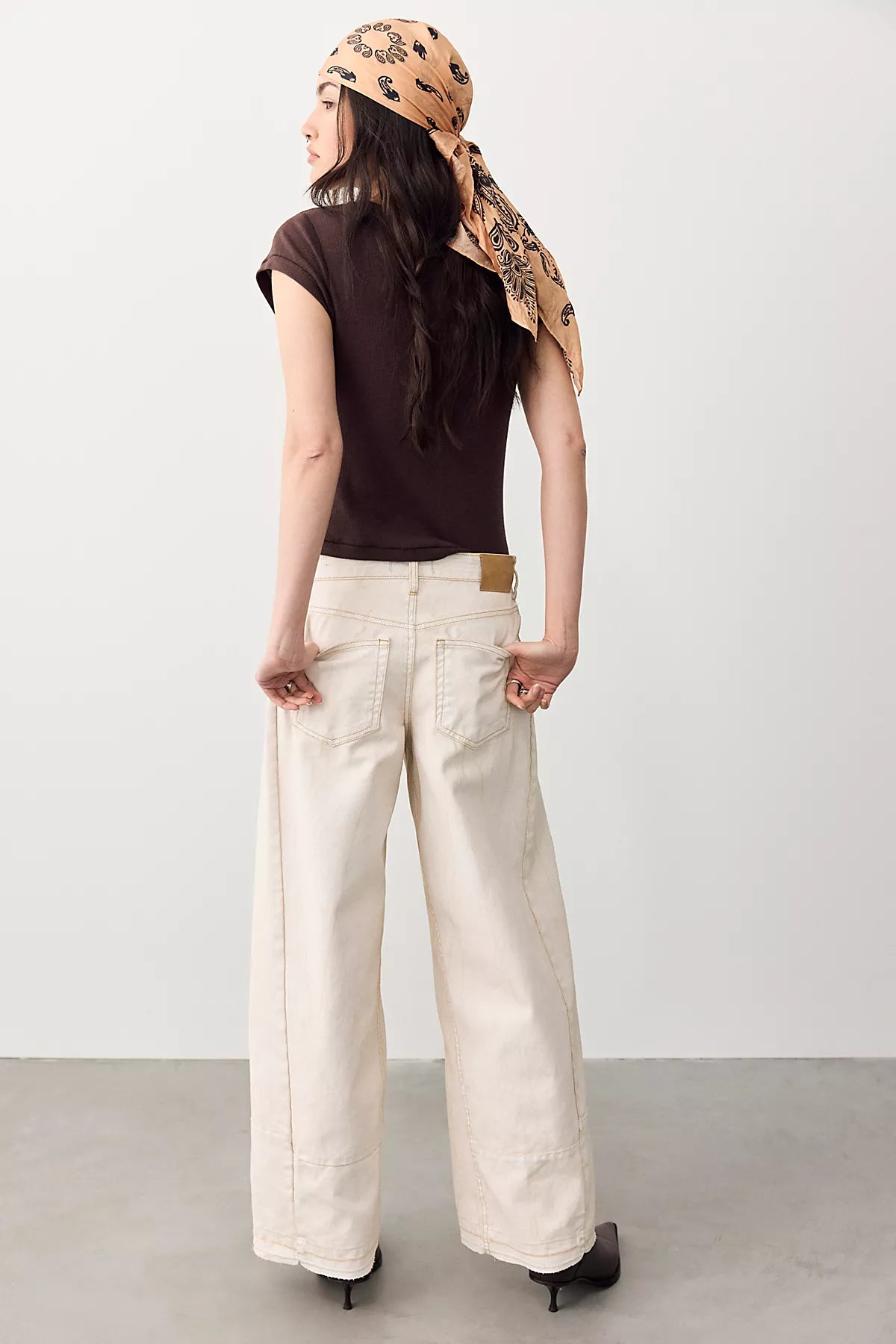 We The Free Monroe Coated Wide-Leg Jeans
