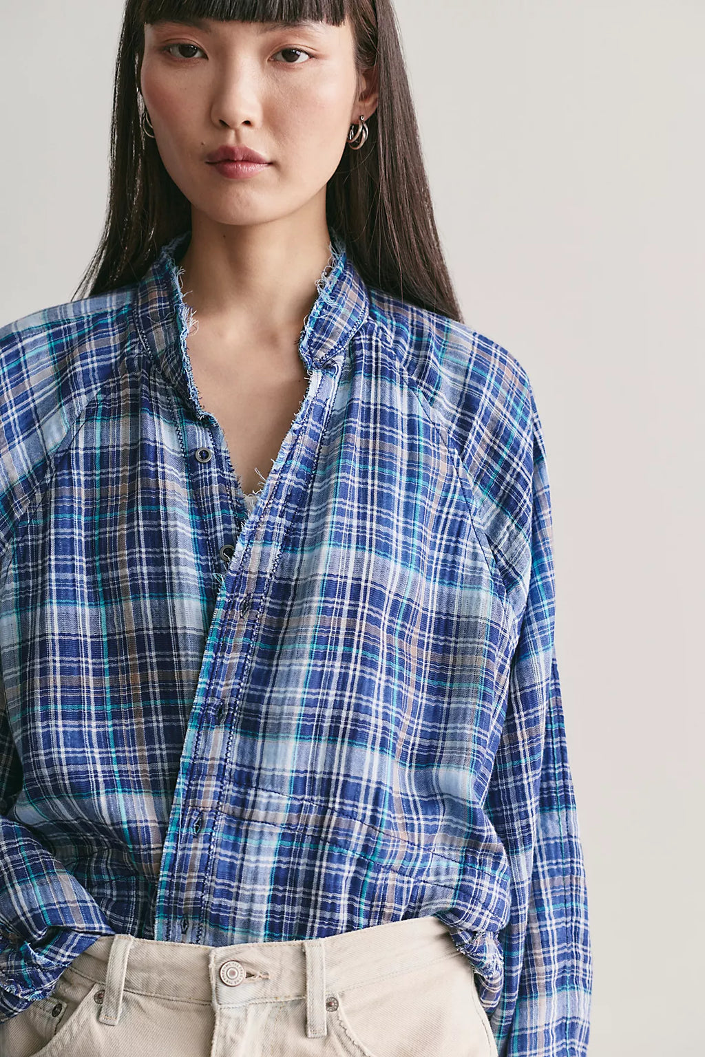 We The Free Summer Daydream Plaid Tunic