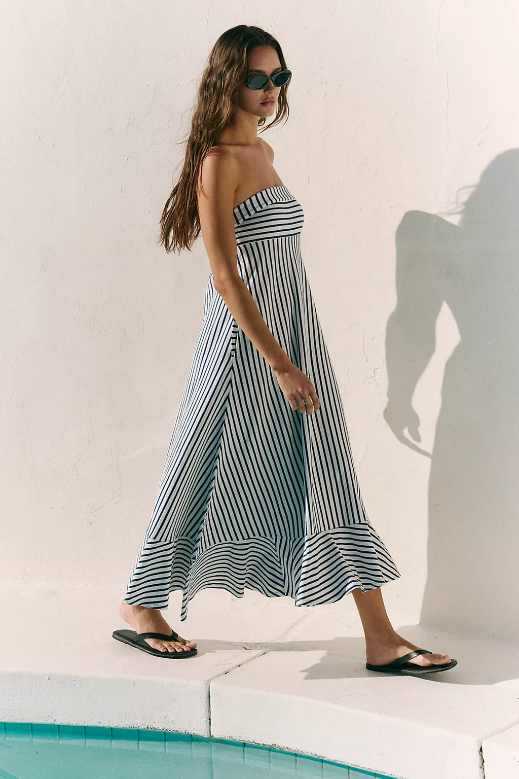 Sadie Striped Midi Dress