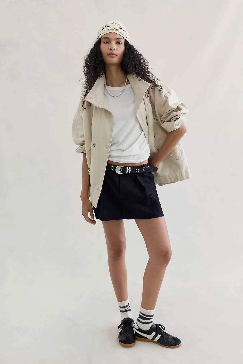 Riverfront Vegan Mini Skirt