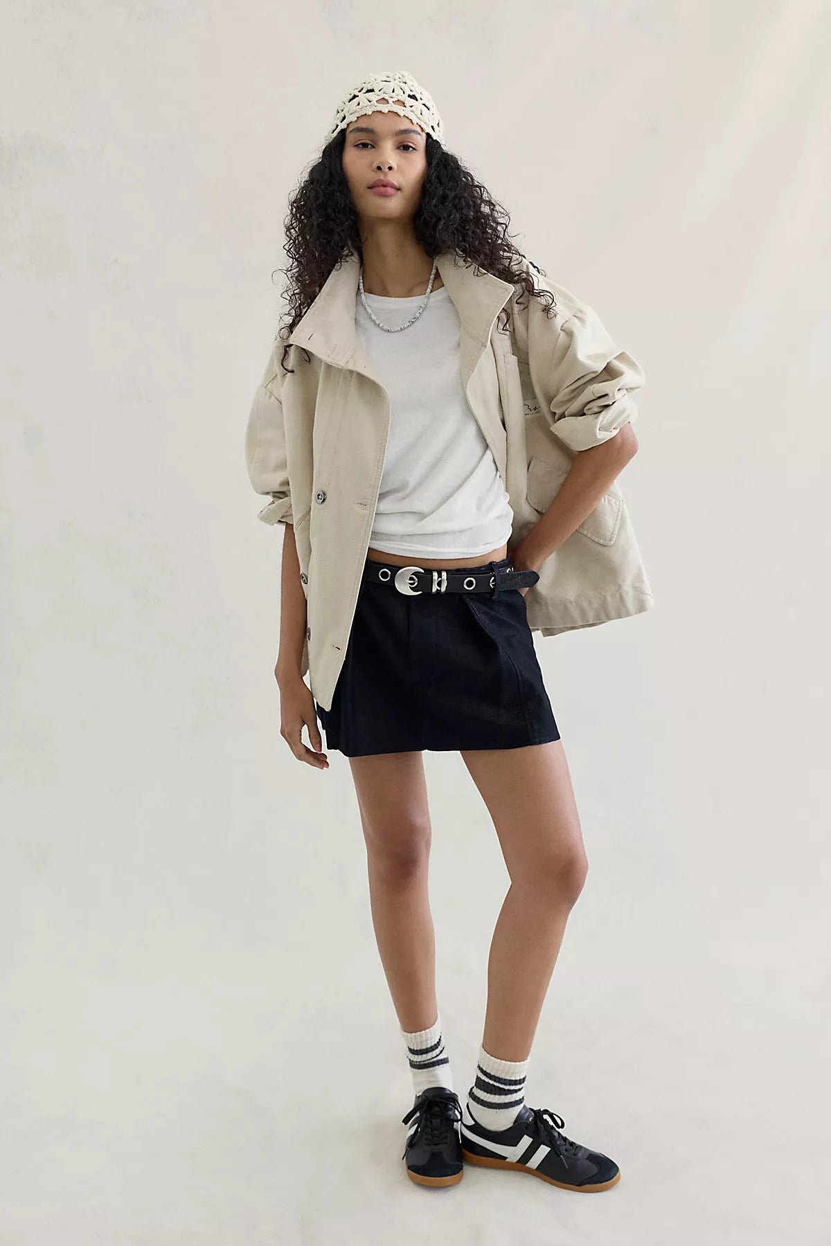 Riverfront Vegan Mini Skirt