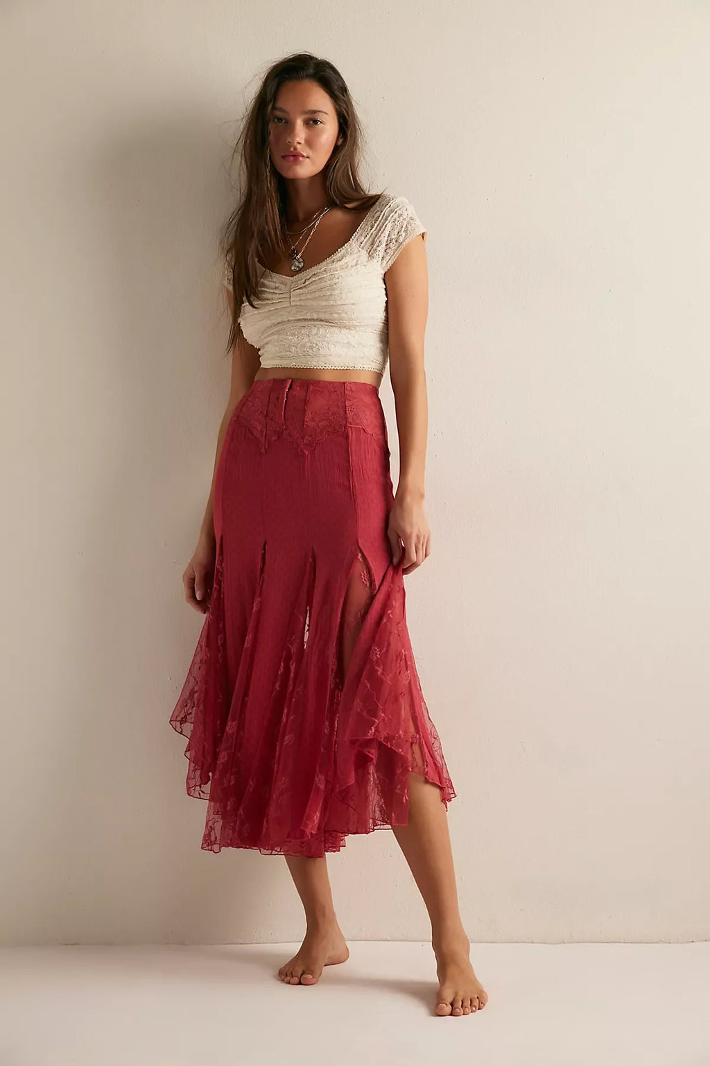Nice To Meet You Maxi Slip Skirt