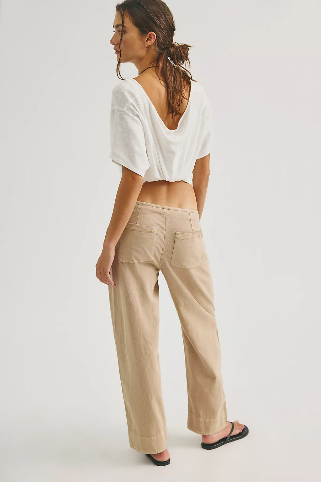Amelia Side-Tie Linen Pants
