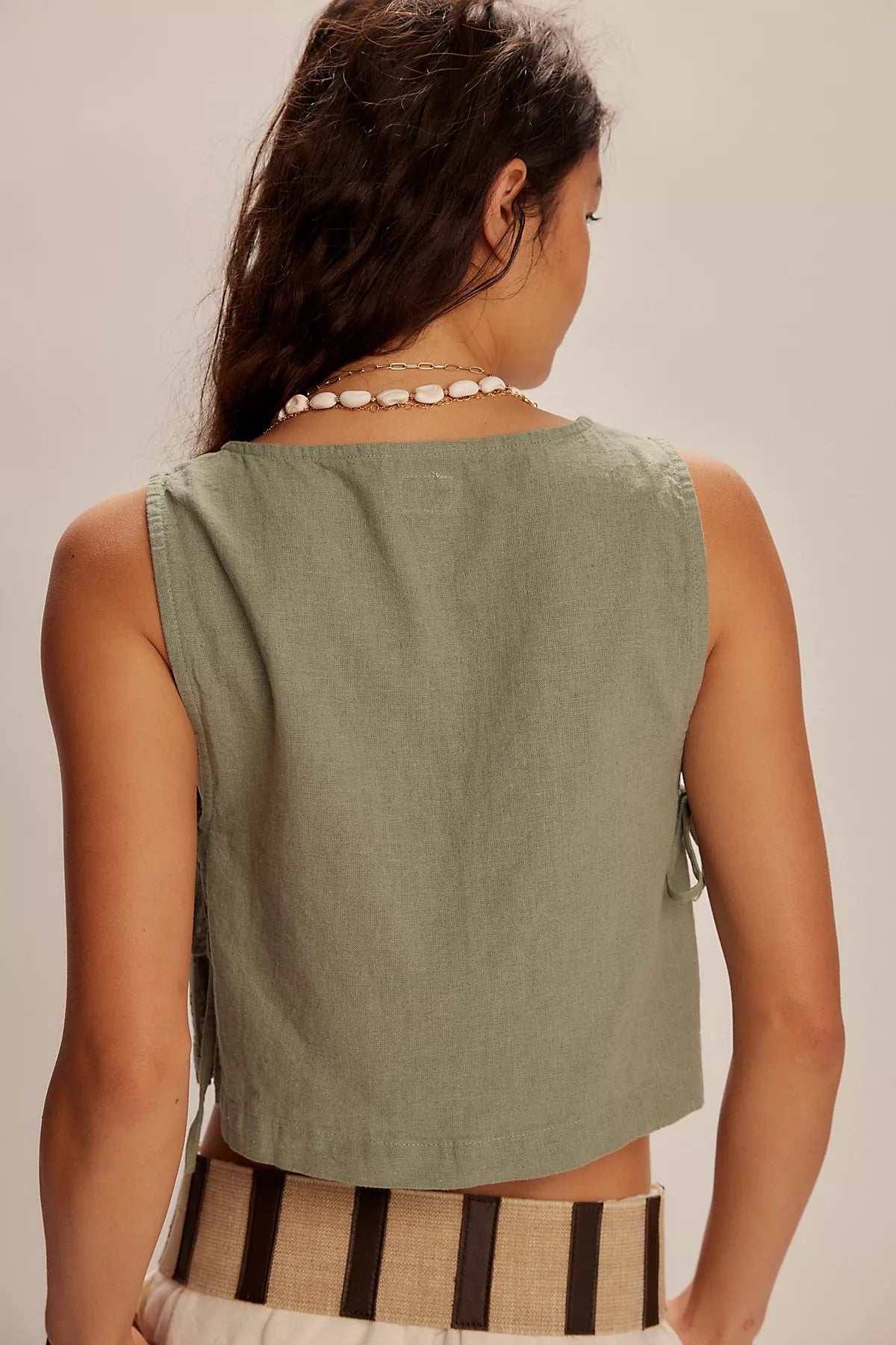 Nora Cotton-Linen Top