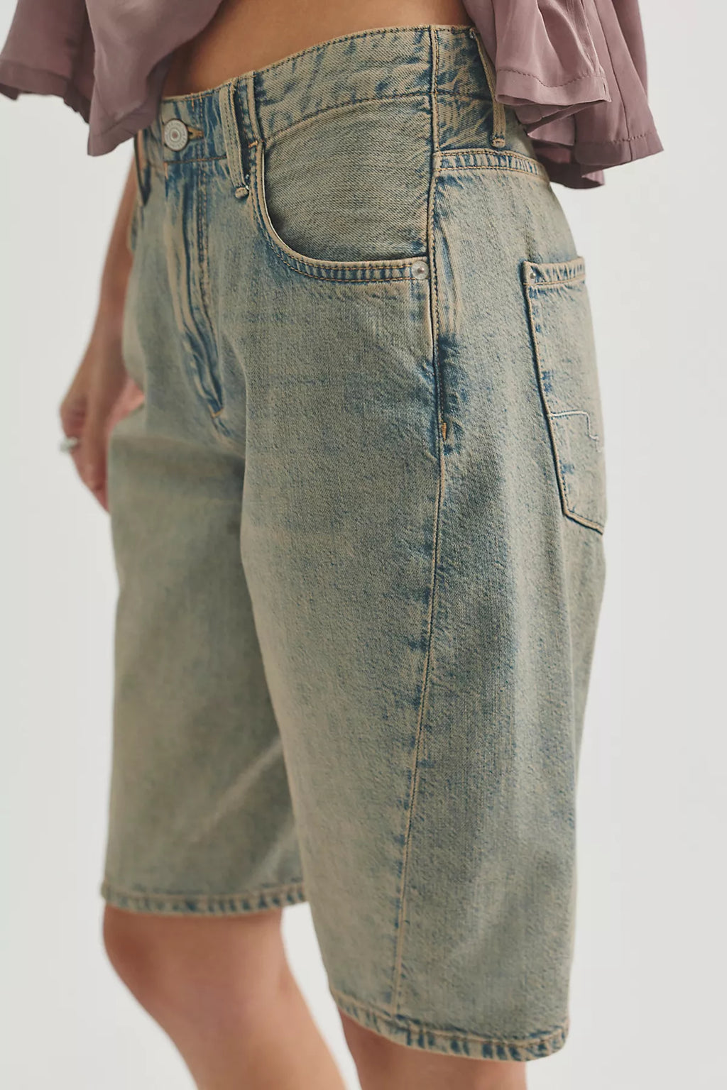 We The Free Beck Low-Rise Twisted Shorts