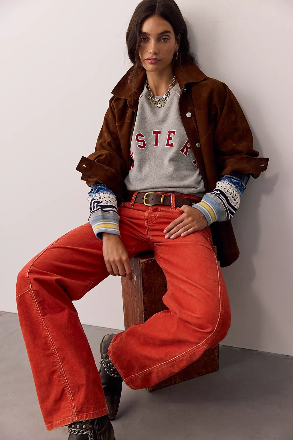 We The Free Western Craft Crew Neck Pullover