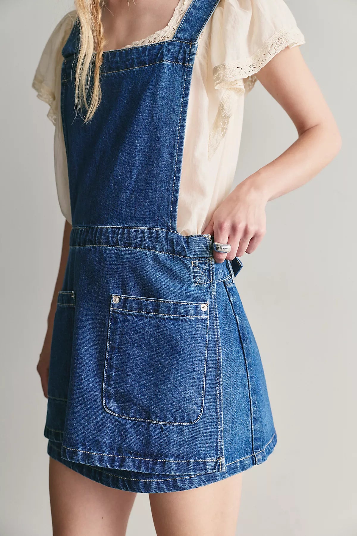 We The Free Beau Apron Denim Skirtall