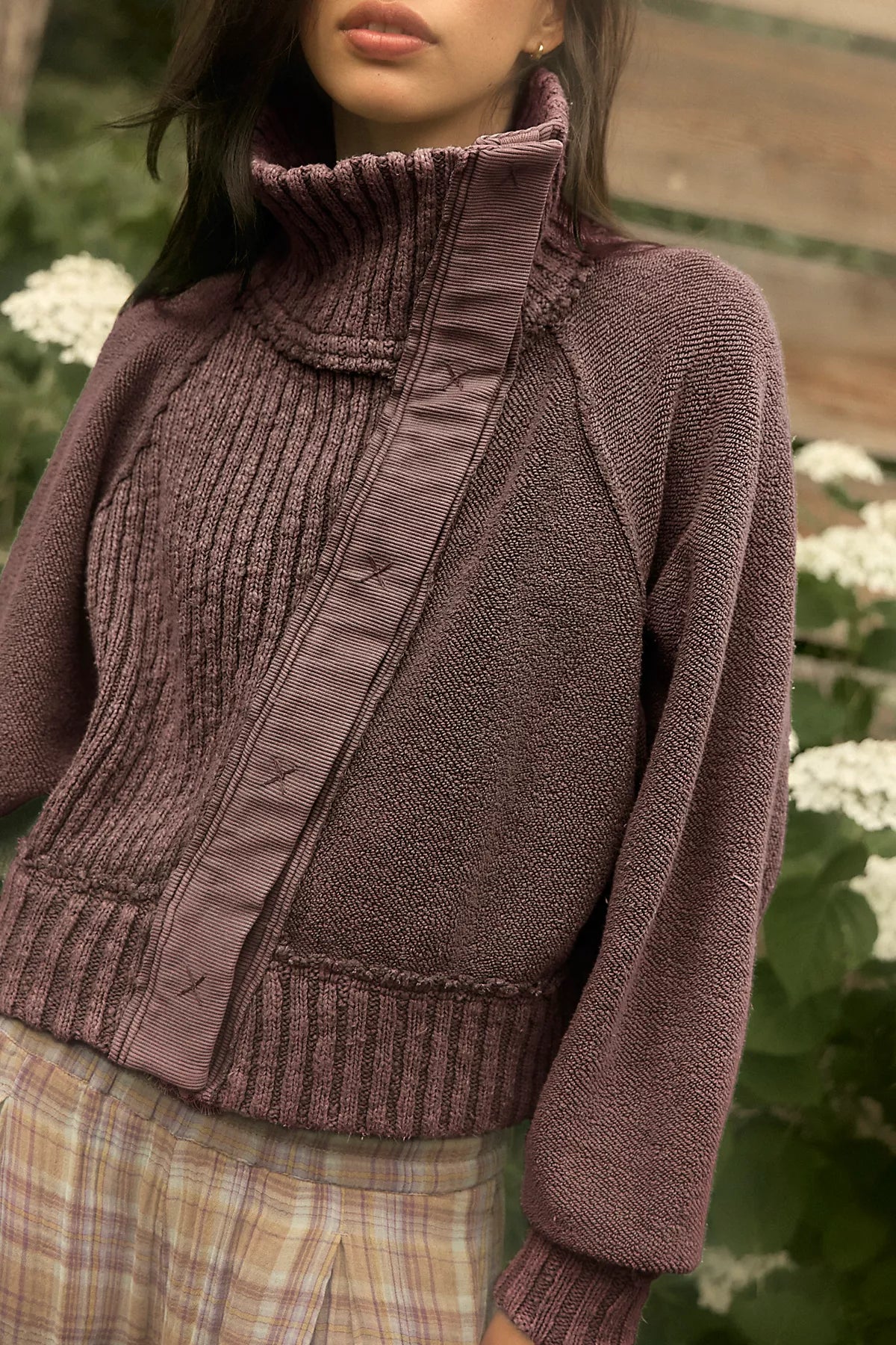 We The Free Annie Cozy Funnel-Neck Cardi