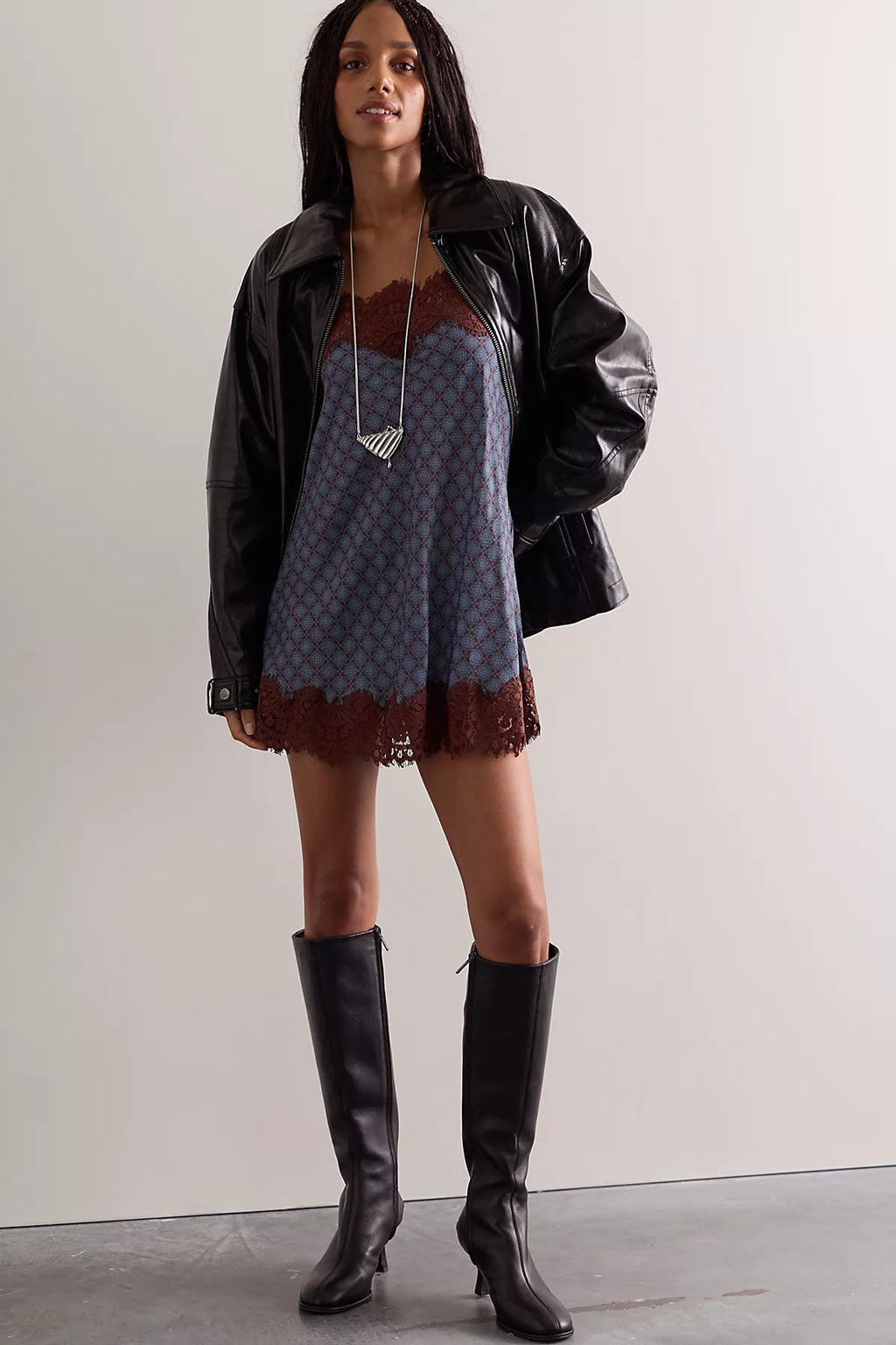 Up to Something Mini Slip Dress