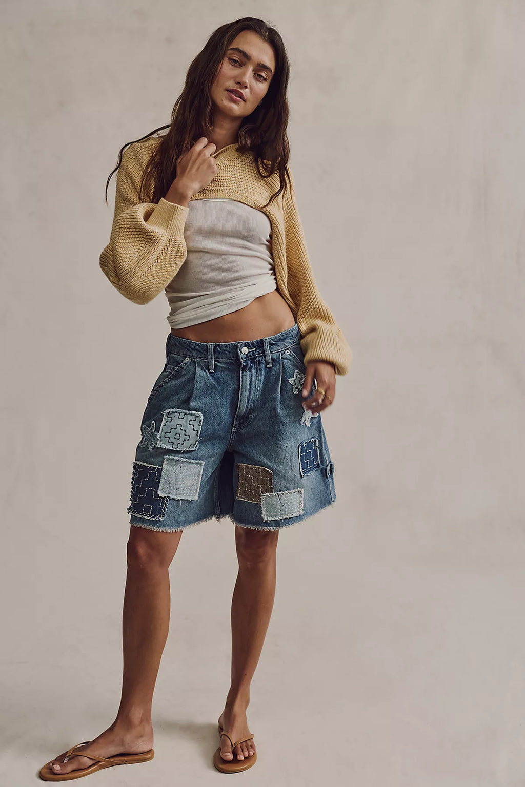 Reese Patched Workwear Shorts