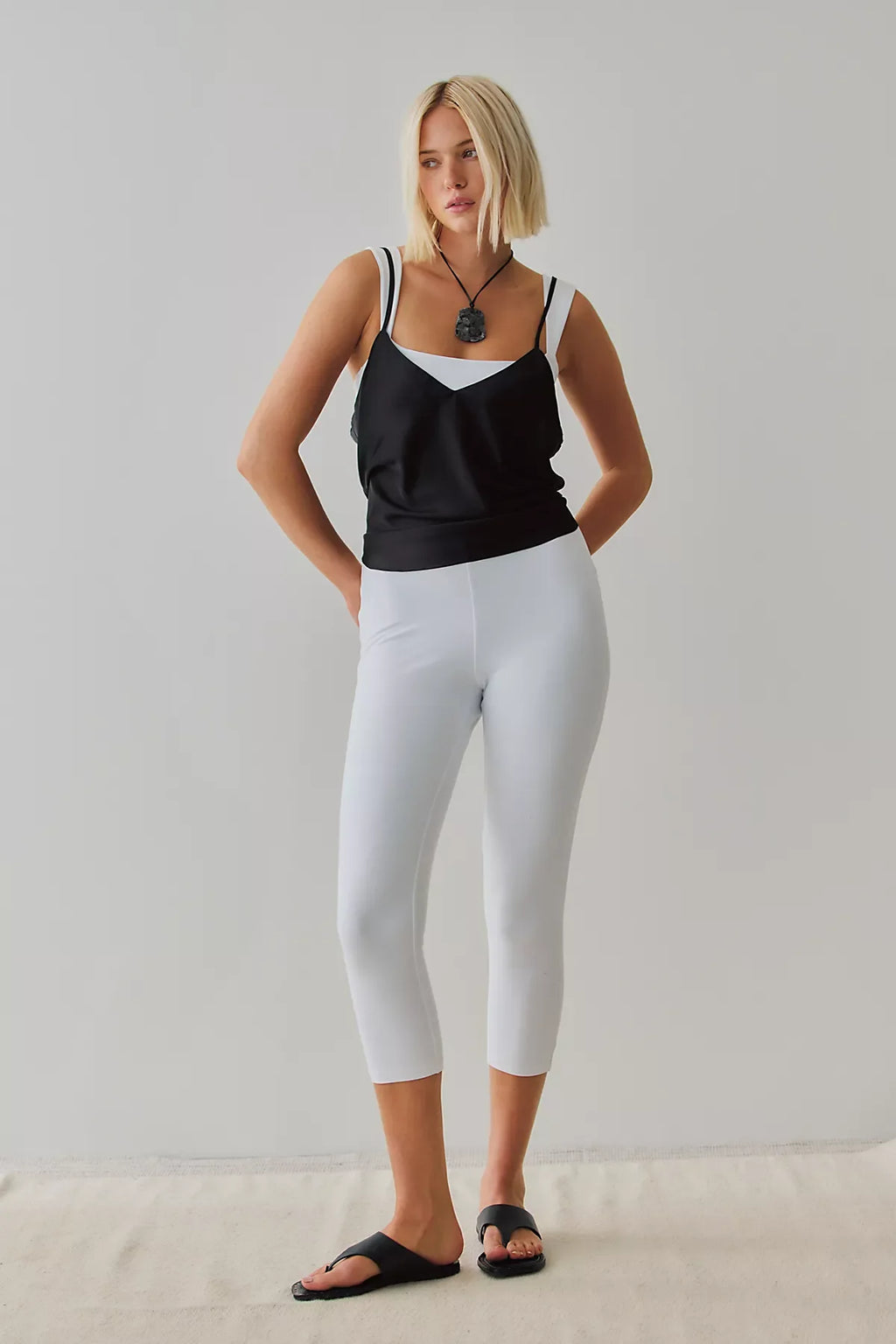Susana Monaco Strap Tank Crop Jumpsuit