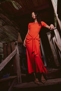 Good Feels Short-Sleeve Maxi Dress