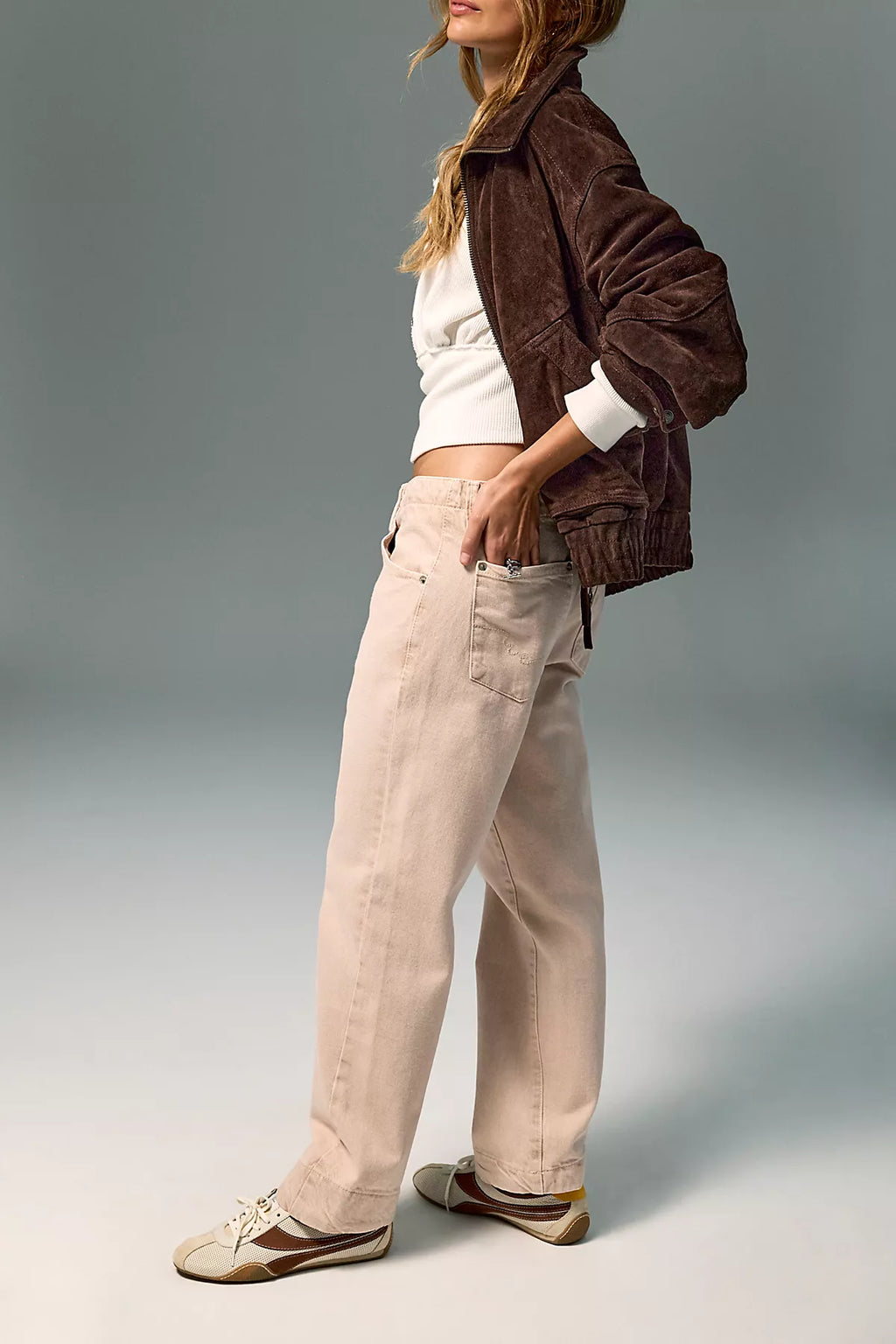 We The Free Leona Low-Rise Twisted Slim Jeans