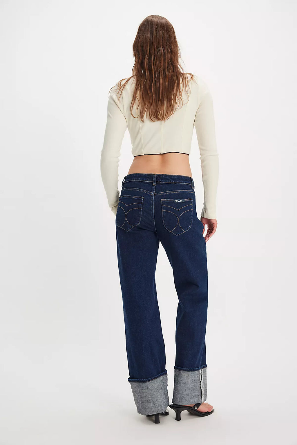 Rolla's Heidi Low-Rise Turn Up Jeans