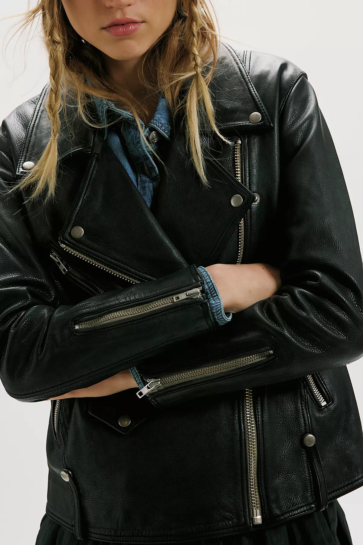 We The Free Jealousy Leather Moto Jacket