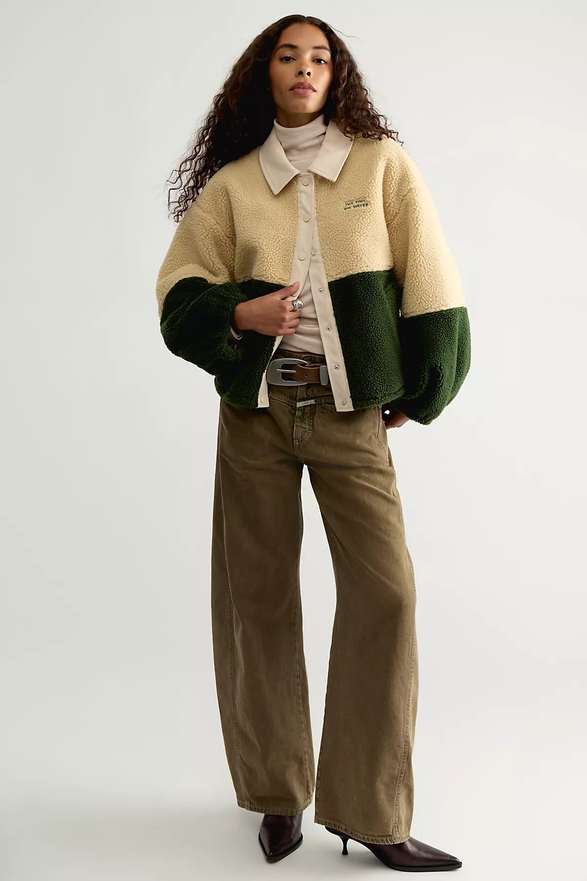 The Tiny Big Sister Color-Blocked Fleece Jacket