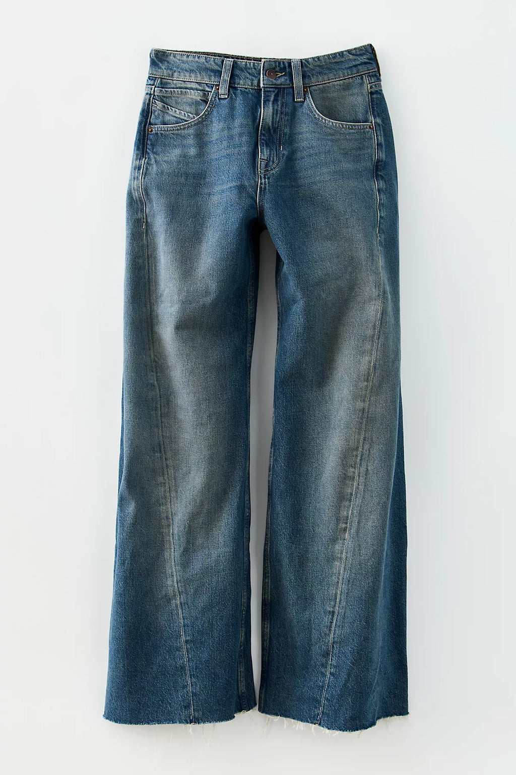 We The Free Alter Ego Wide-Leg Twisted Jeans