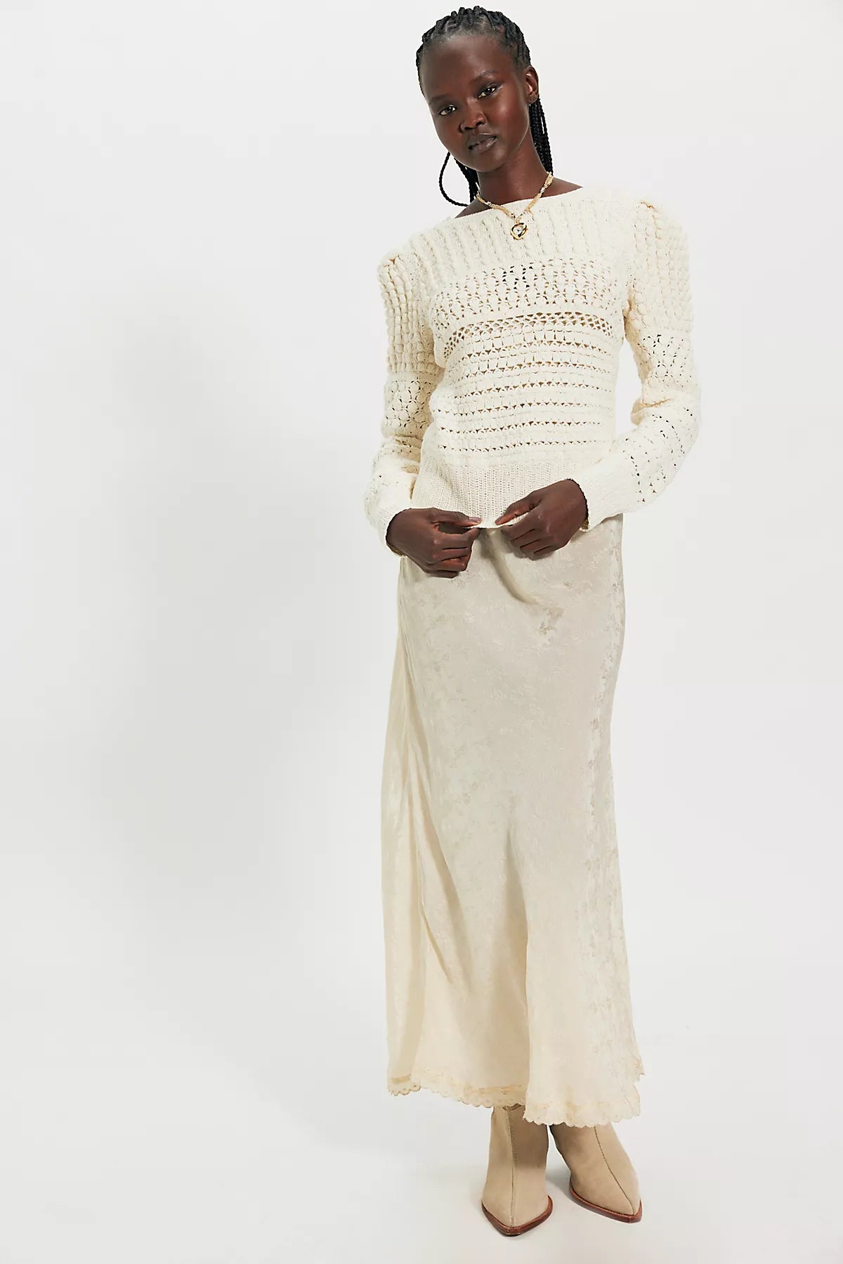 Penny Crochet Cotton Pullover