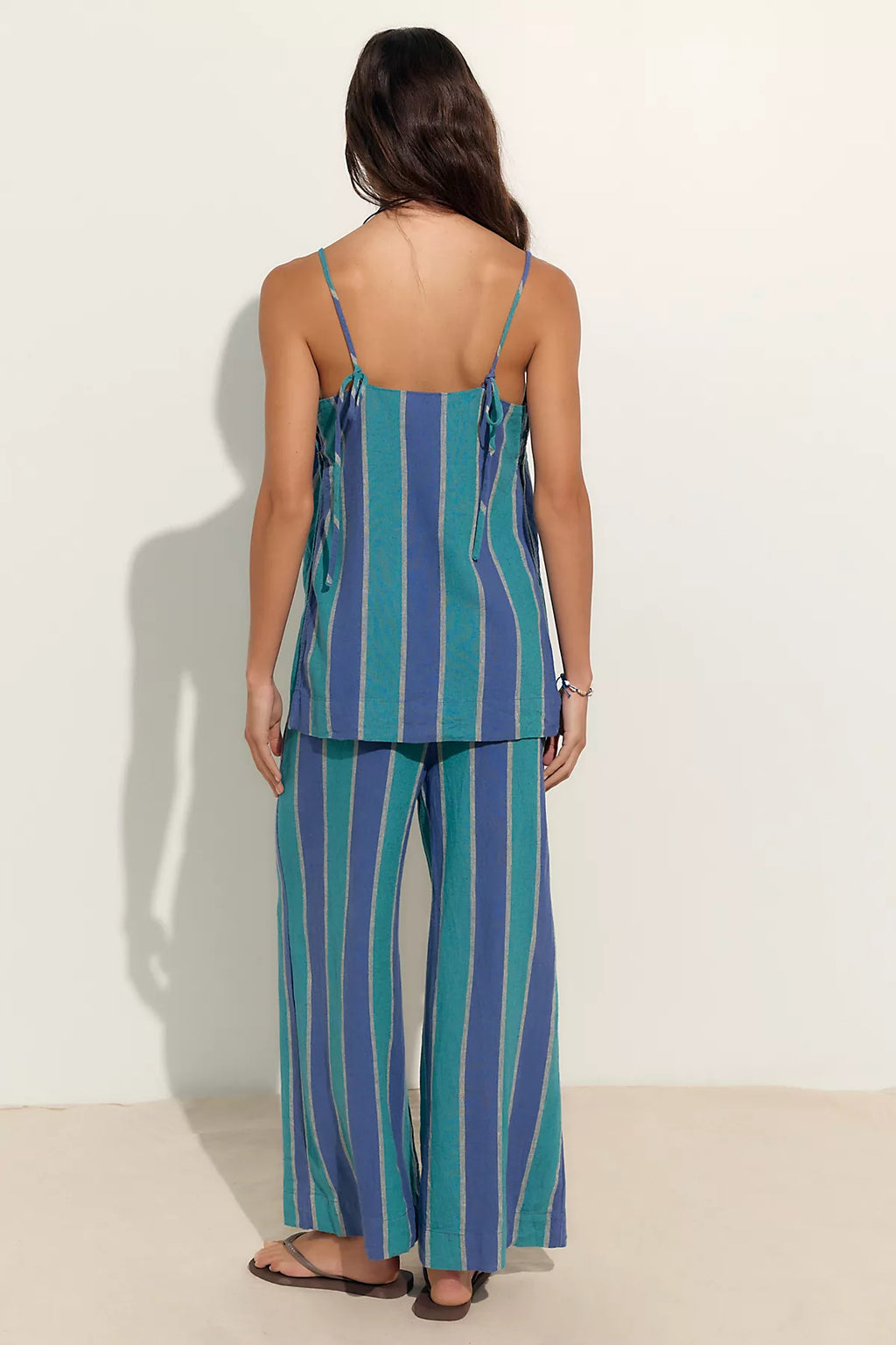 Sightseer Linen Striped Pant Set