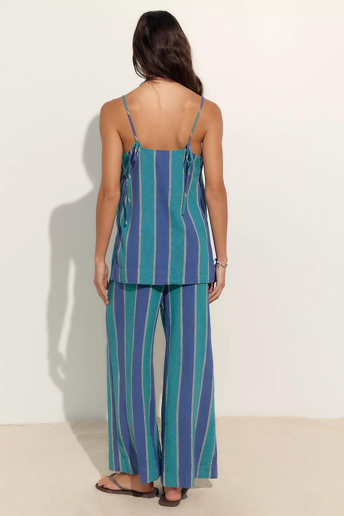 Sightseer Linen Striped Pant Set