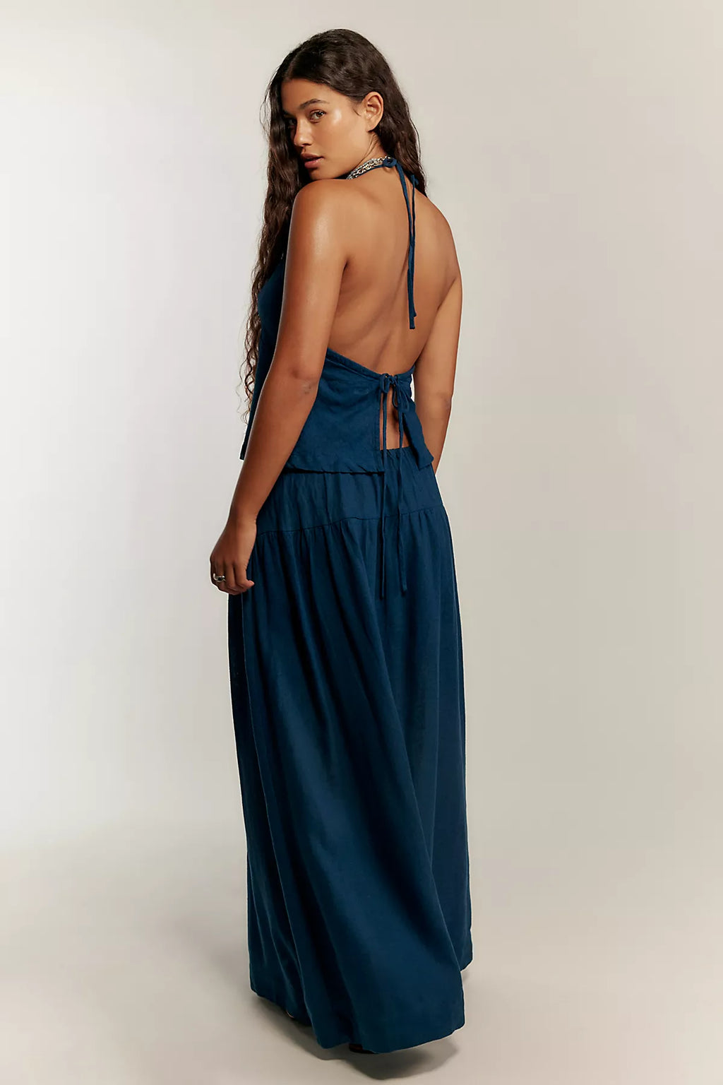 Sandshell Linen Skirt Set
