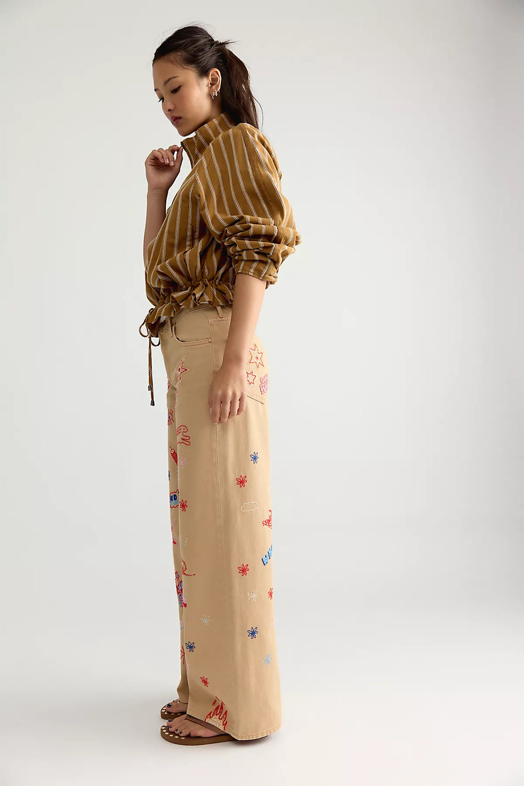Snacks! by MOTHER The Mid-Rise Double Dip Nerdy Jeans