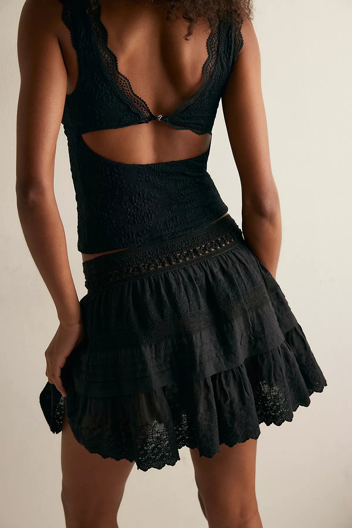 Play Nice Mini Slip Skirt
