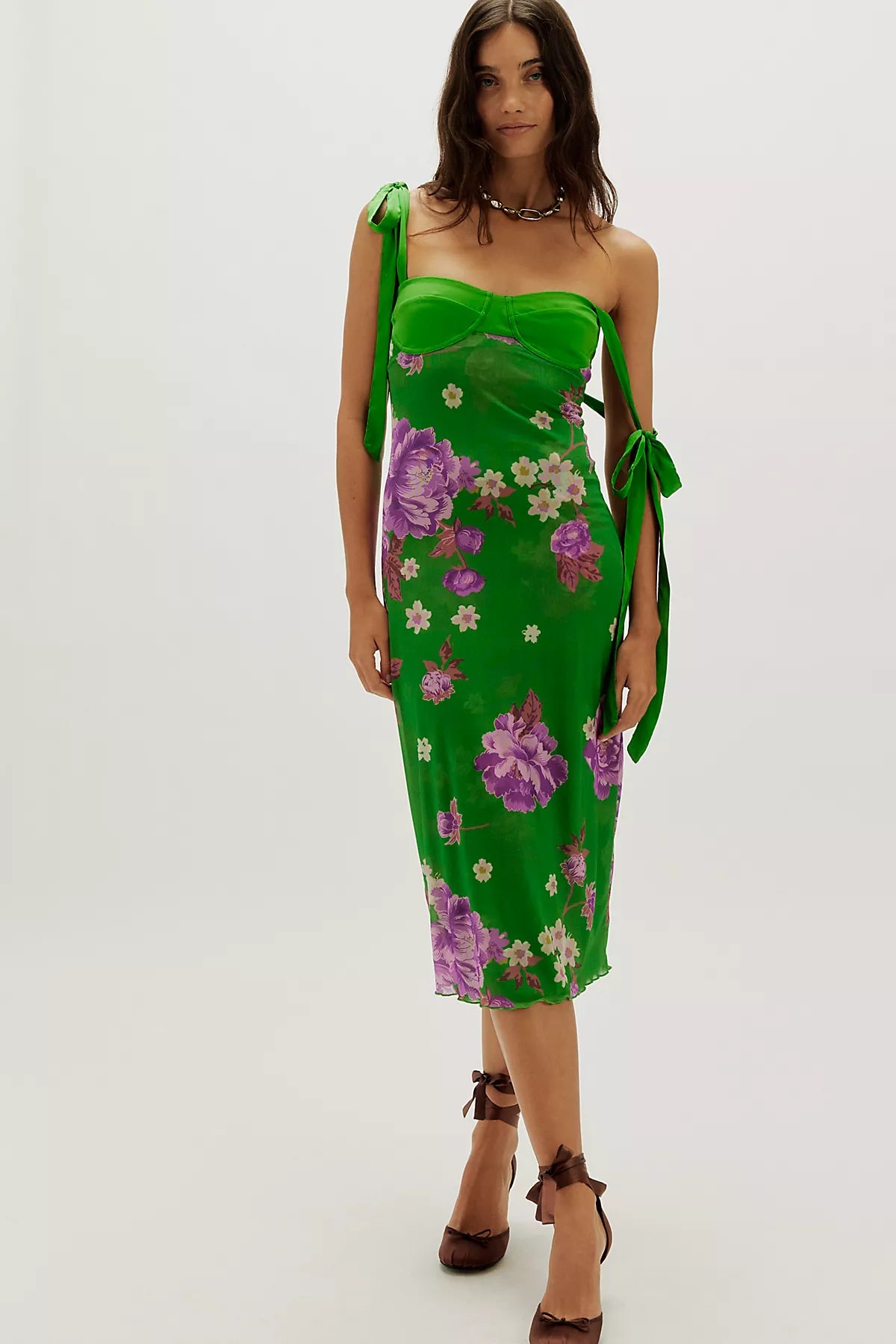 Printed Got Glam Midi Slip Dress