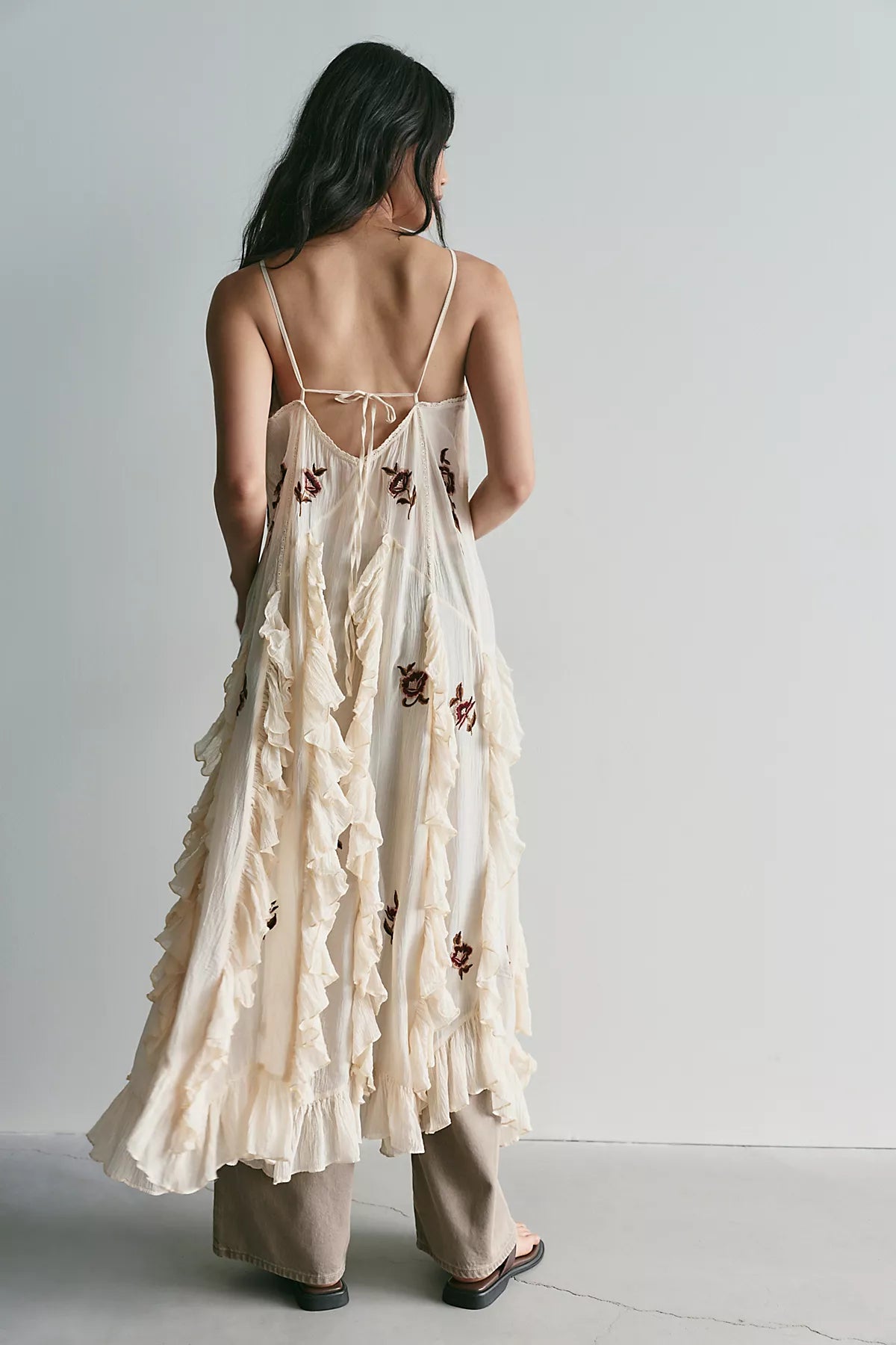 Rosa Embroidered Maxi Top
