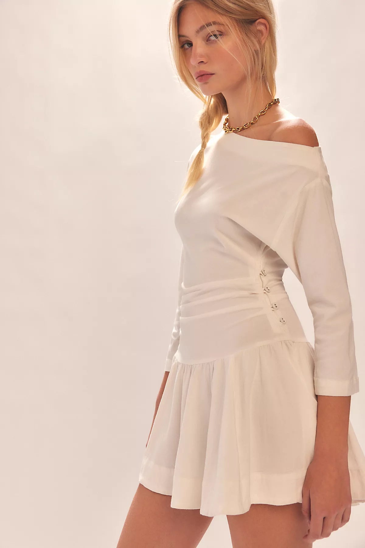 Junie Drop-Waist Mini Dress