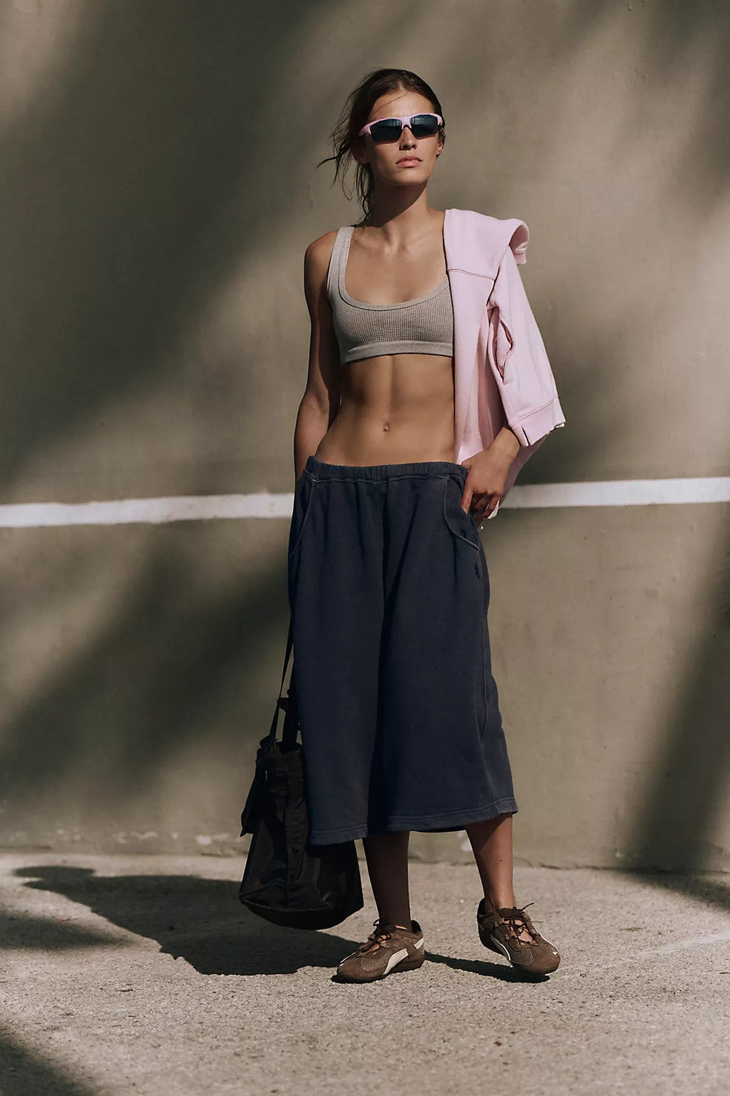 Trackline Cropped Easy Pants