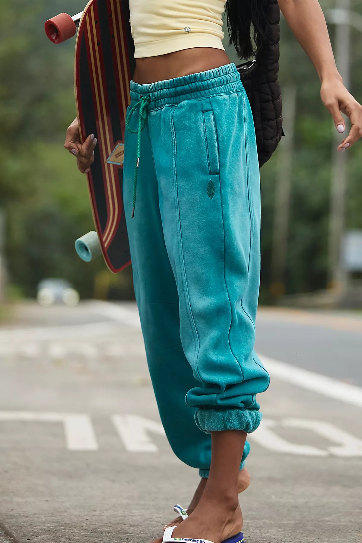 Sprint To The Finish Washed Pants