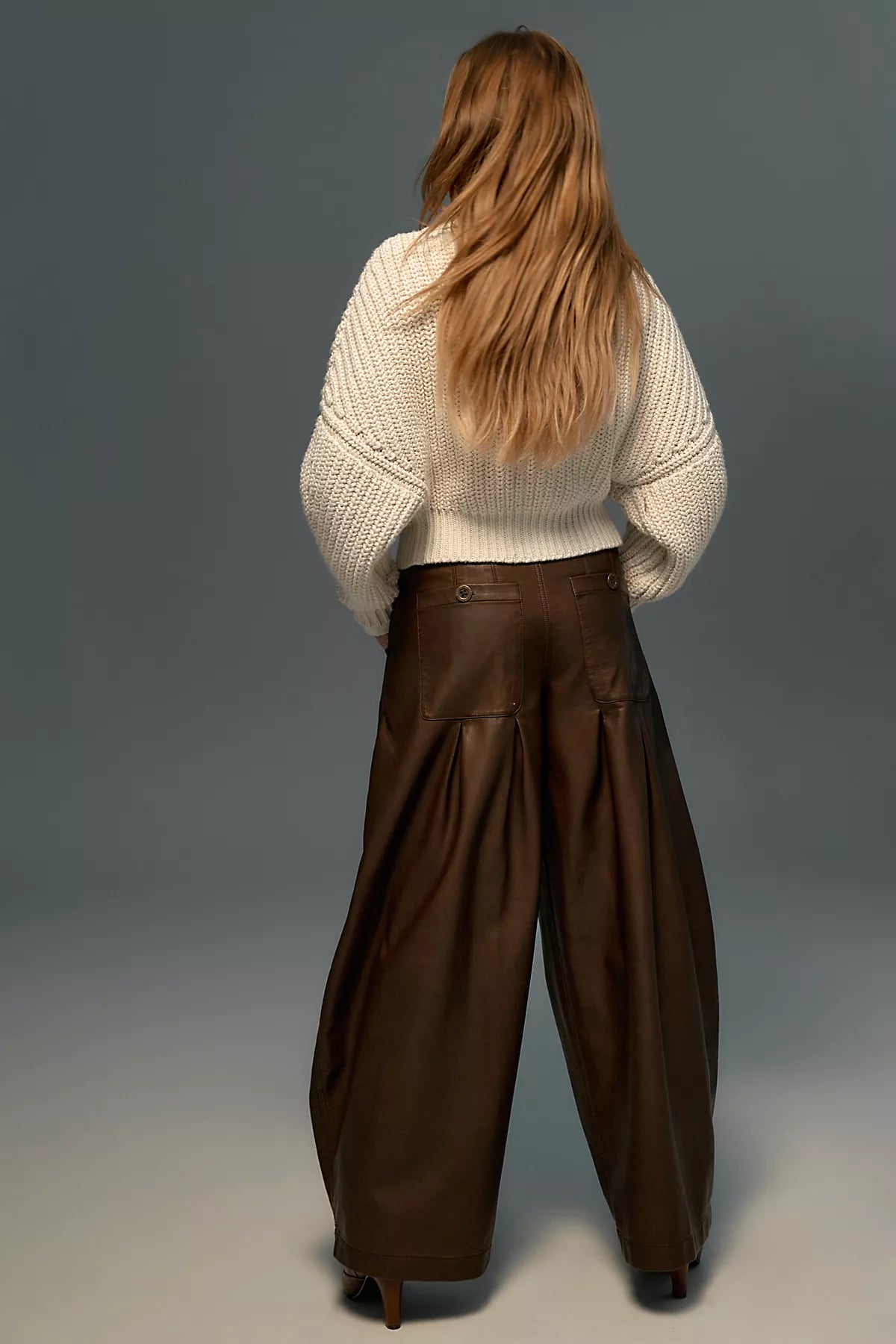 Right Turn Vegan Leather Trousers