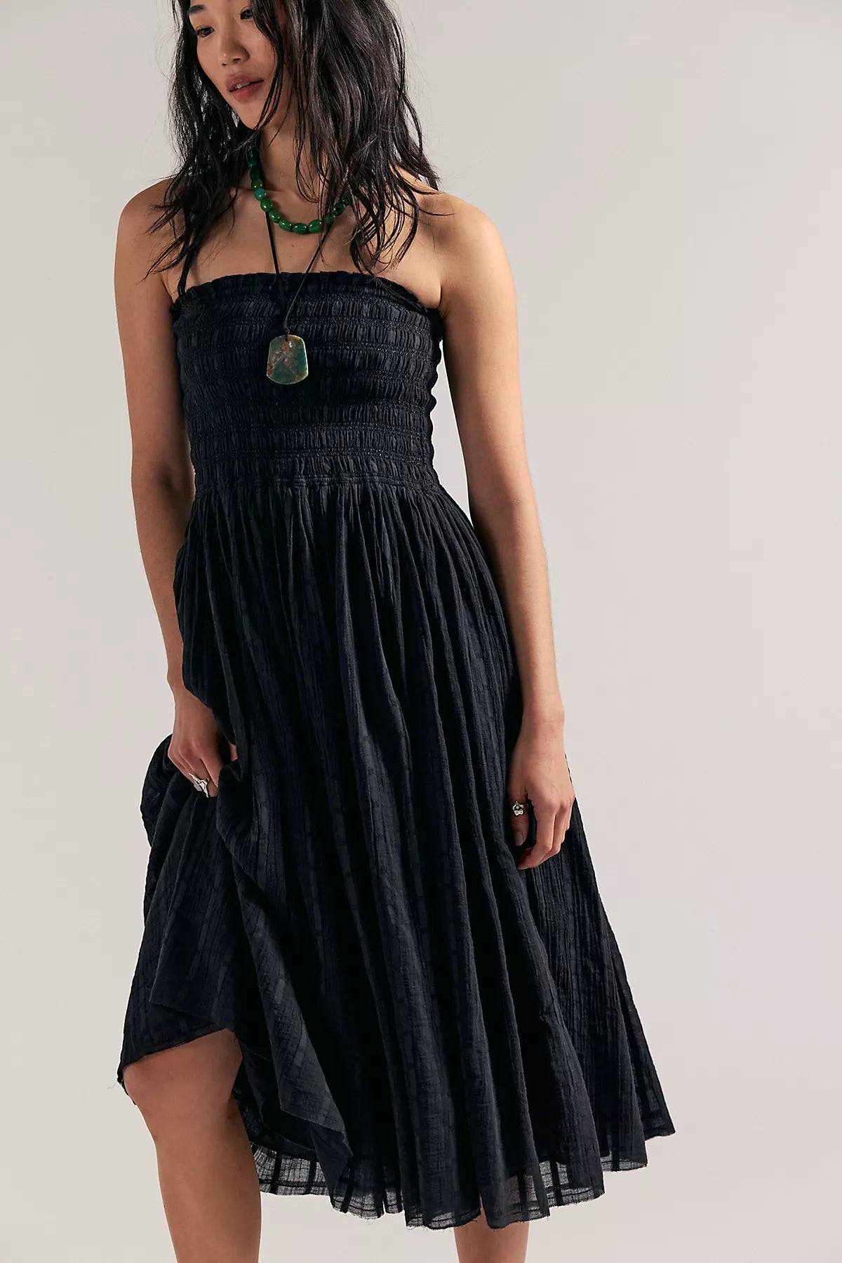 Raven Solid Convertible Maxi Skirt