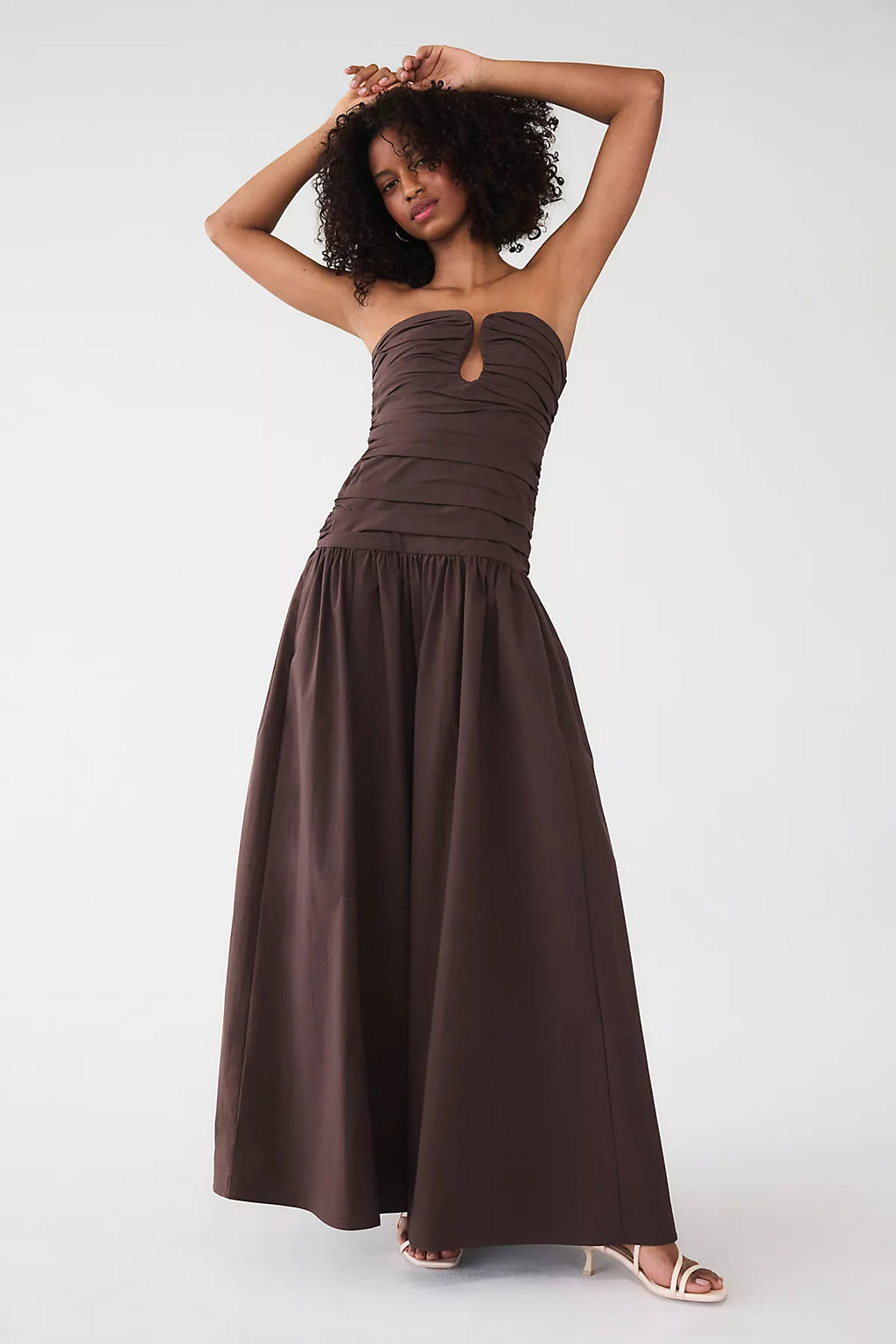 Shona Joy Campbell Drop-Waist Maxi Dress
