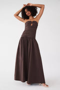 Shona Joy Campbell Drop-Waist Maxi Dress
