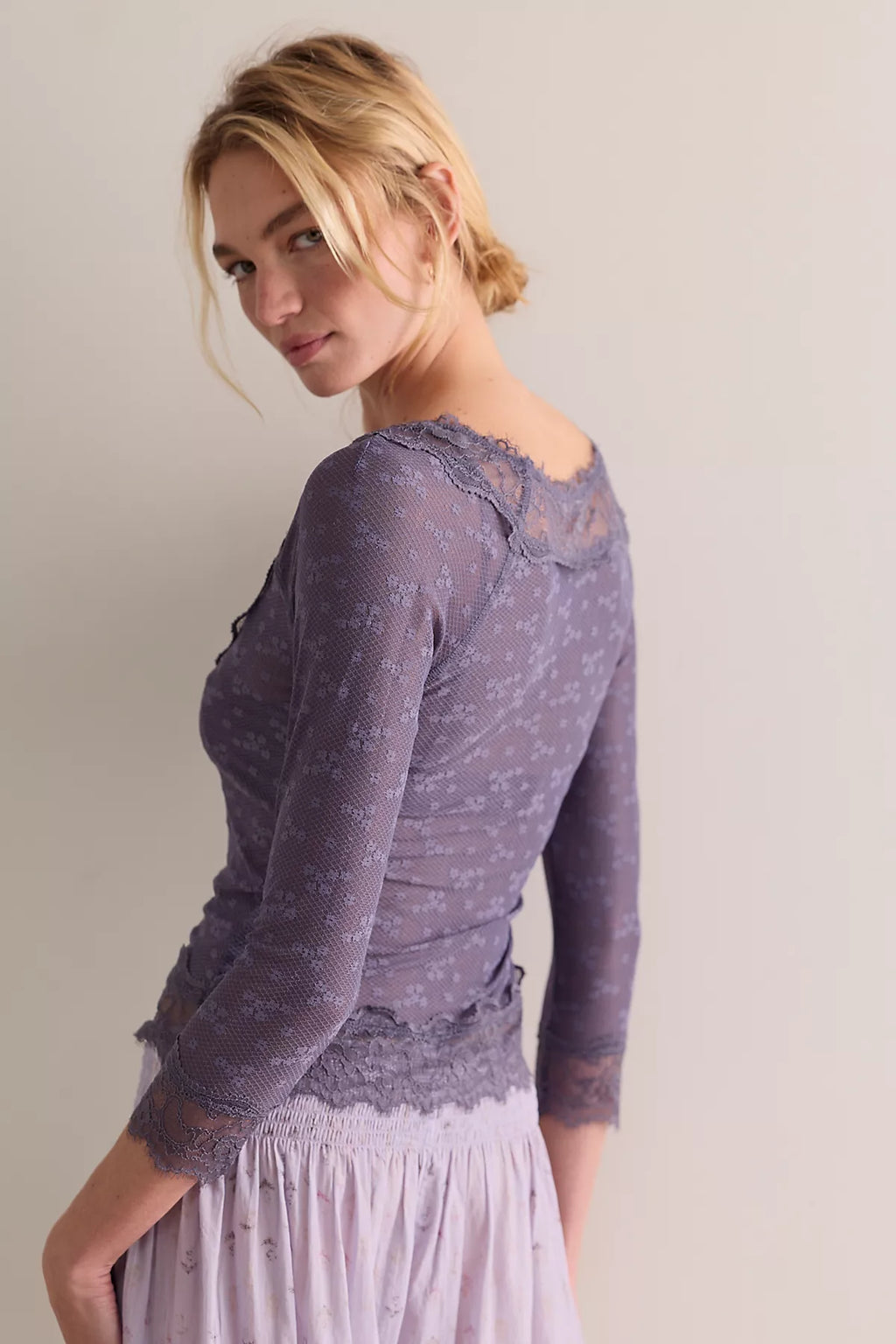 Lace Me Twice Layering Top