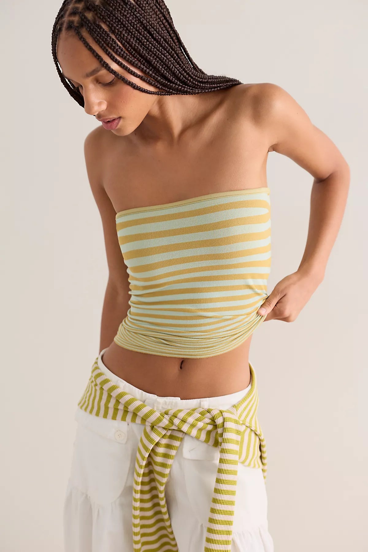 So Soft Seamless Modal Stripe Tube Top