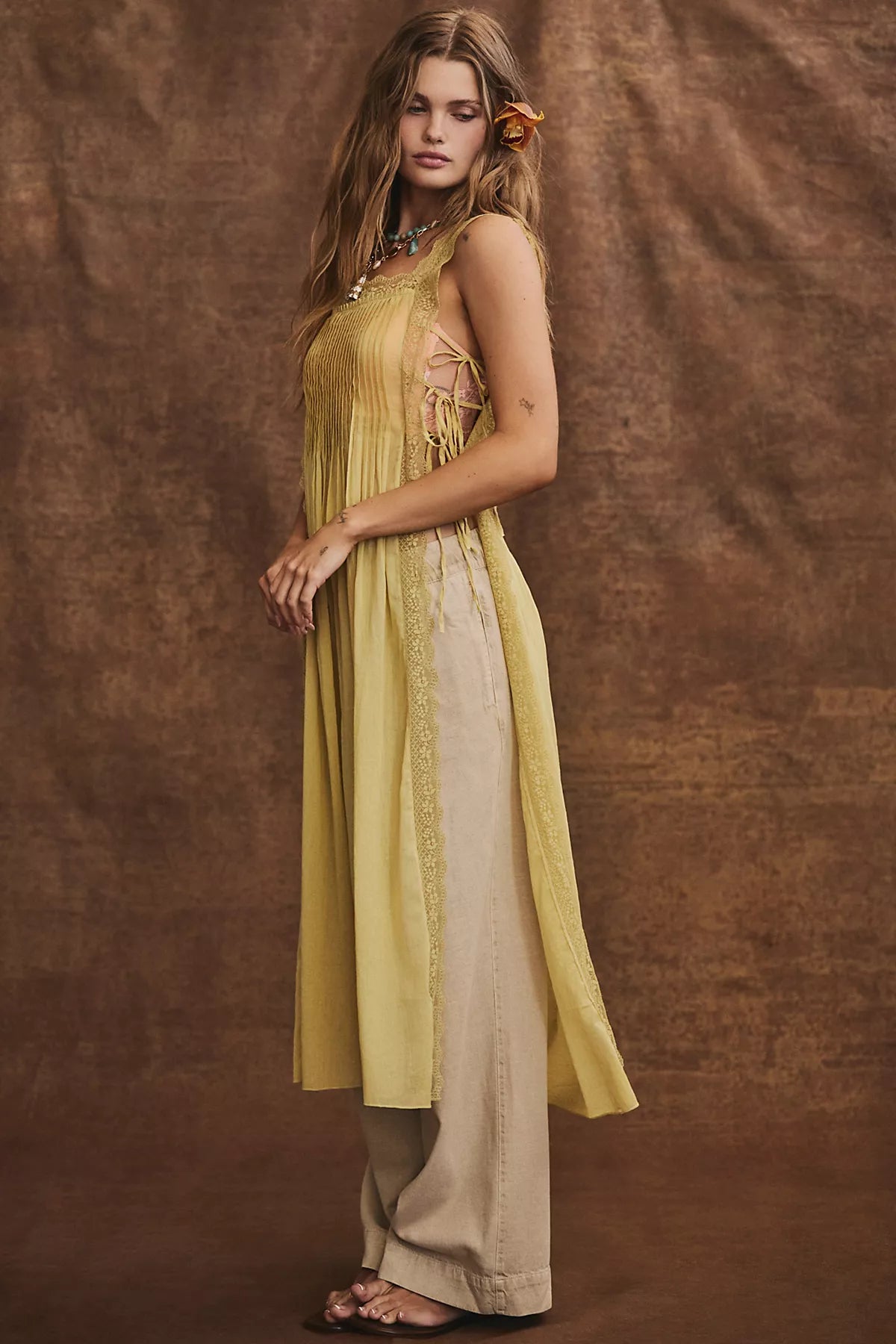 Tidal Moon Low-Rise Pull-On Pants