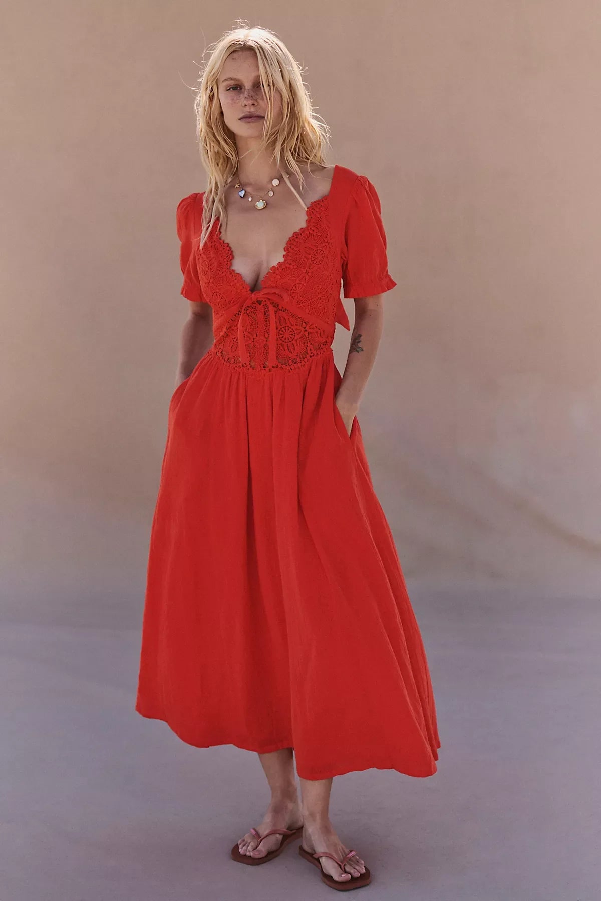 All You Need Is Lace Midi Dress