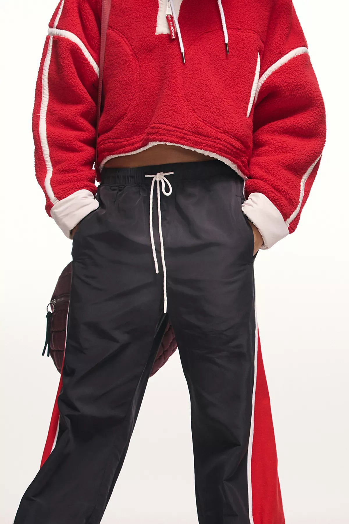 Retro Rider Fleece-Paneled Pants